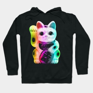 Pop Art Lucky Cat - Maneki Neko Hoodie